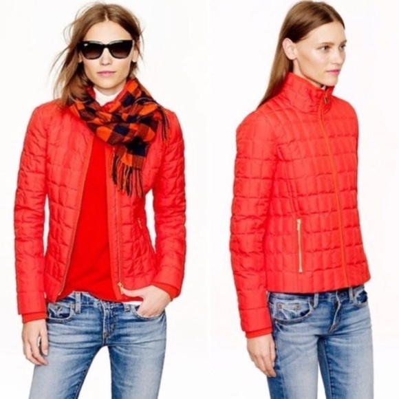 | J. Crew | Red Snowcap Quilted Puffer Jacket XS - Picture 2 of 6